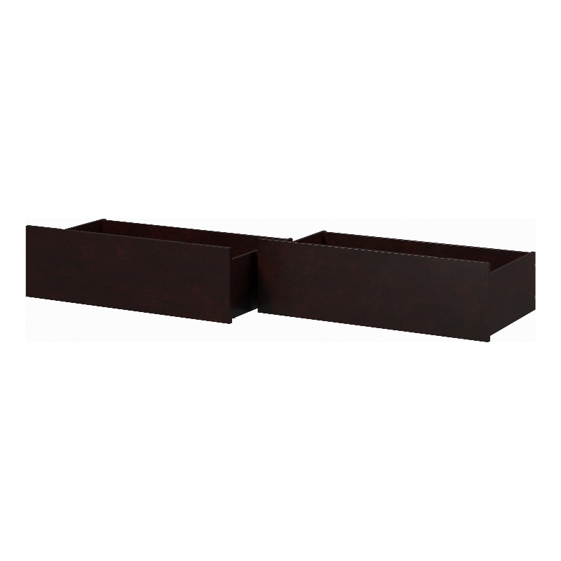 AFI Urban Solid Wood Twin XL/Queen/King Bed Drawer in Espresso (Set of 2)