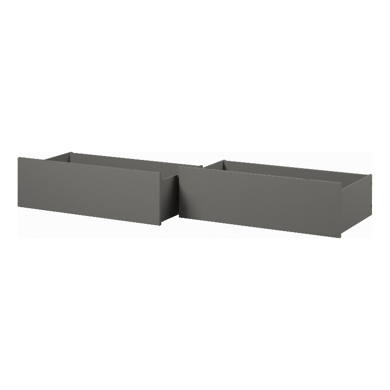AFI Urban Solid Wood Twin XL / Queen / King Bed Drawer in Gray (Set of 2)
