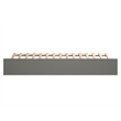 AFI Urban Twin Size Mid-Century Solid Wood Panel Trundle in Gray