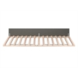 AFI Urban Twin Size Mid-Century Solid Wood Panel Trundle in Gray