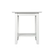 AFI Mission Solid Wood Contemporary End Table in White