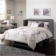 Deerfield Queen Solid Wood Modern Murphy Bed Chest with Mattress in Gray