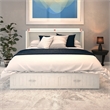 AFI Southampton Queen Solid Wood Murphy Bed Chest in White with USB Charger