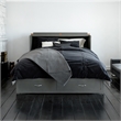 AFI Hamilton Queen Solid Wood Murphy Bed Chest with Built-In Charger in Gray