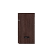 Deerfield Queen Solid Wood Modern Murphy Bed Chest with Mattress in Burnt Amber
