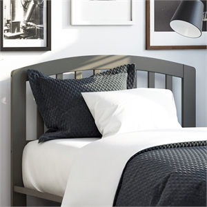 Richmond Twin Wood Headboard in Grey