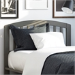 Richmond Twin Wood Headboard in Grey