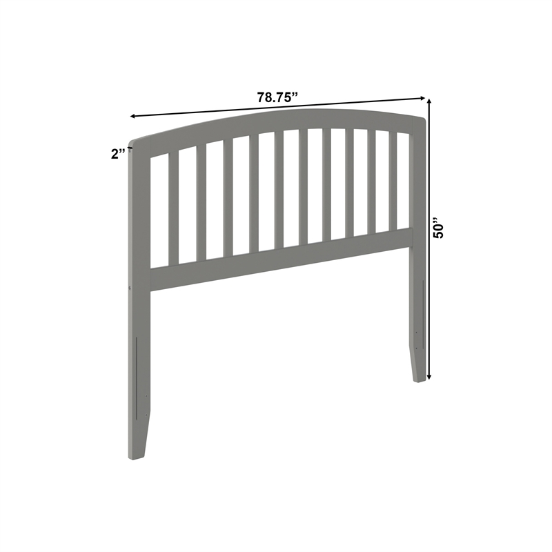 Richmond Full Wood Headboard in Grey