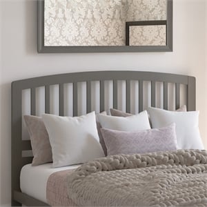 Richmond Queen Wood Headboard in Grey
