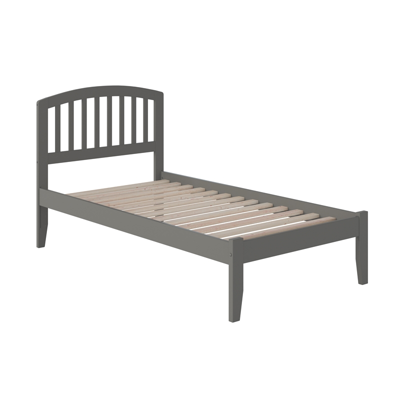 Richmond Twin XL Solid Wood Platform Bed in Grey