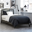 Richmond Twin XL Solid Wood Foundation Bed in Grey