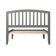 Richmond Full Solid Wood Platform Bed in Grey