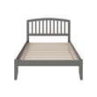 Richmond Full Solid Wood Platform Bed in Grey