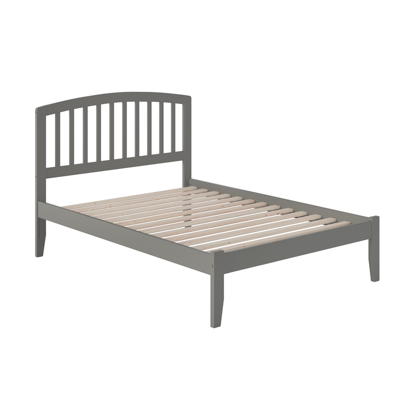 Richmond Full Solid Wood Platform Bed in Grey