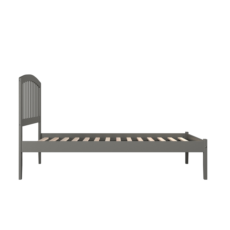 Richmond Full Solid Wood Platform Bed in Grey