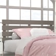 AFI Oxford Solid Wood Full Size Modern Headboard with USB Charger in Gray