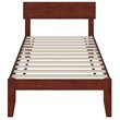 AFI Boston Solid Wood Contemporary Twin Platform Bed in Walnut