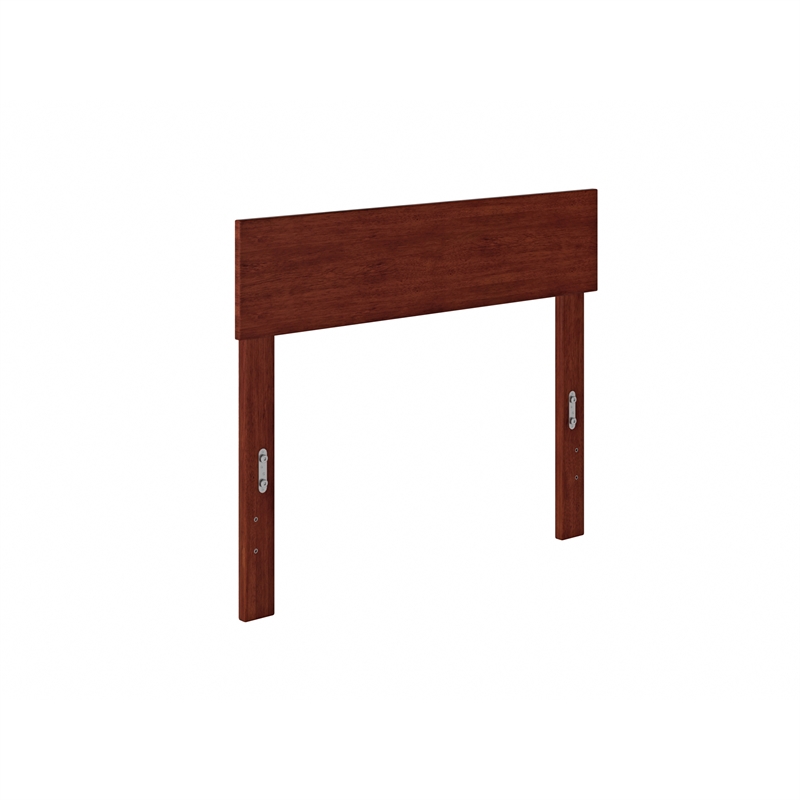 AFI Boston Solid Wood Modern Twin Size Headboard in Walnut Brown