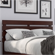 AFI Oxford Solid Wood Modern Full Size Headboard in Walnut