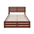 AFI Oxford Solid Wood Queen Bed with Footboard in Walnut