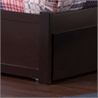 Richmond Twin XL Wood Platform Bed with Footboard & Trundle in Espresso