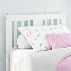 AFI Tahoe Slatted Wood Headboard Twin White