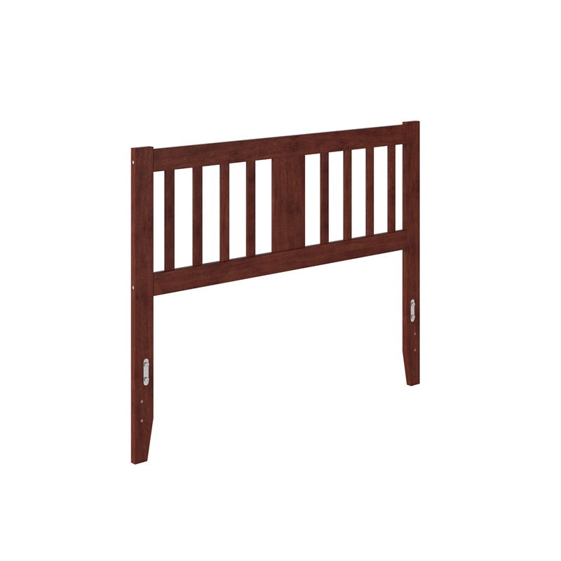 AFI Tahoe Slatted Wood Headboard Full Walnut