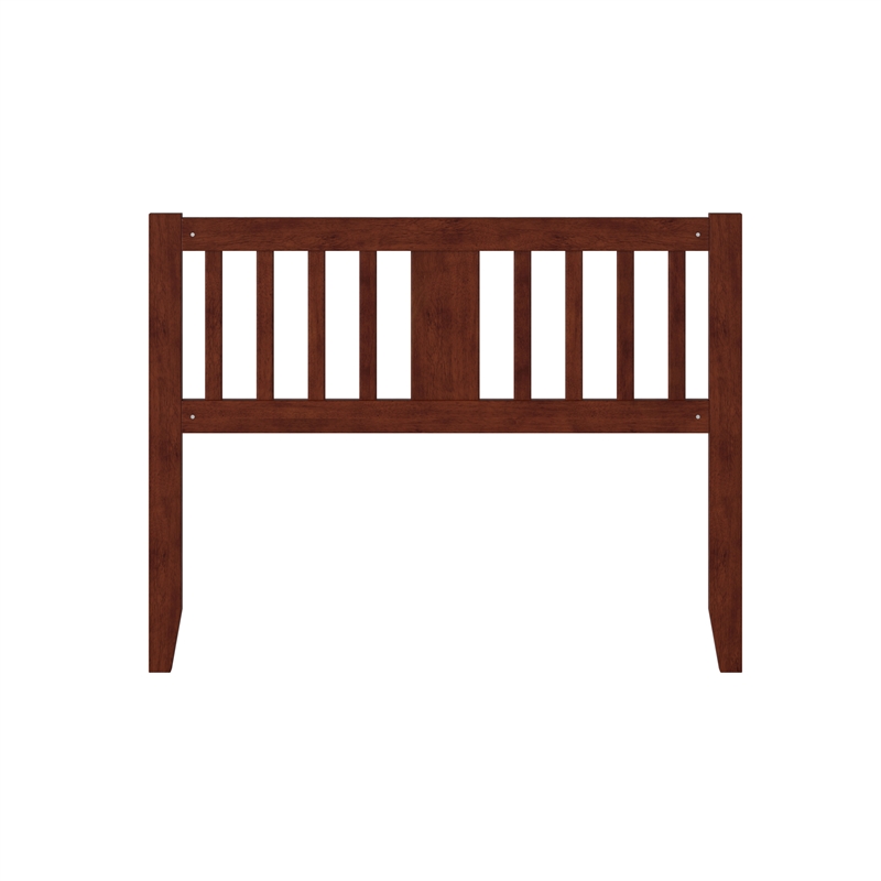 AFI Tahoe Slatted Wood Headboard Full Walnut