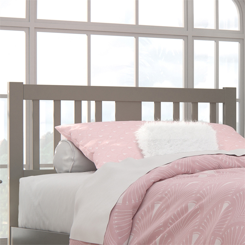 AFI Tahoe Slatted Wood Headboard Full Grey