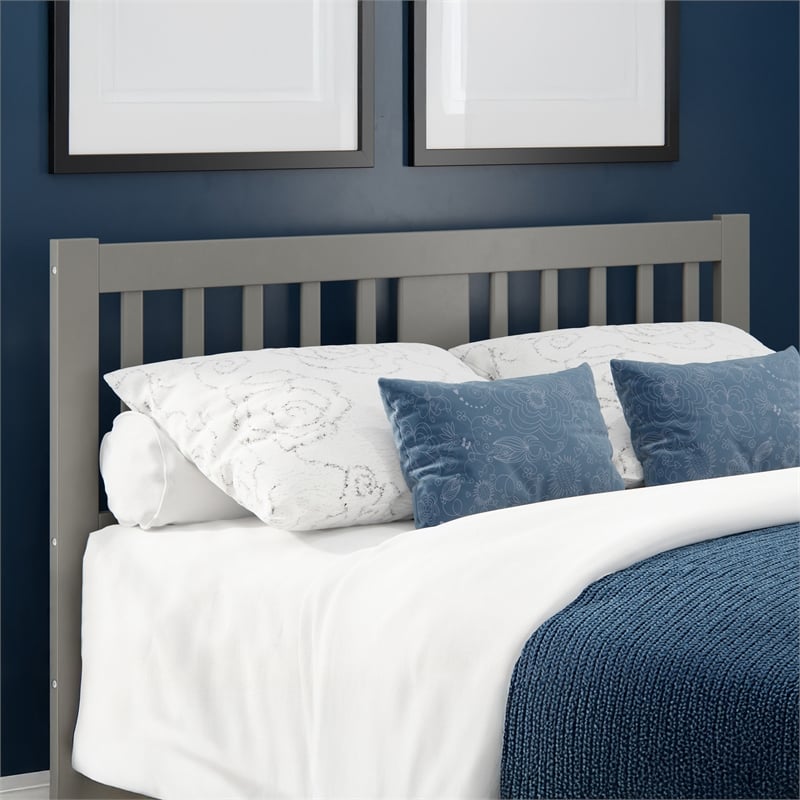 AFI Tahoe Slatted Wood Headboard Queen Grey