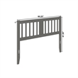 AFI Tahoe Slatted Wood Headboard Queen Grey