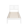 AFI Tahoe Twin XL Solid Wood Spindle Platform Bed in White