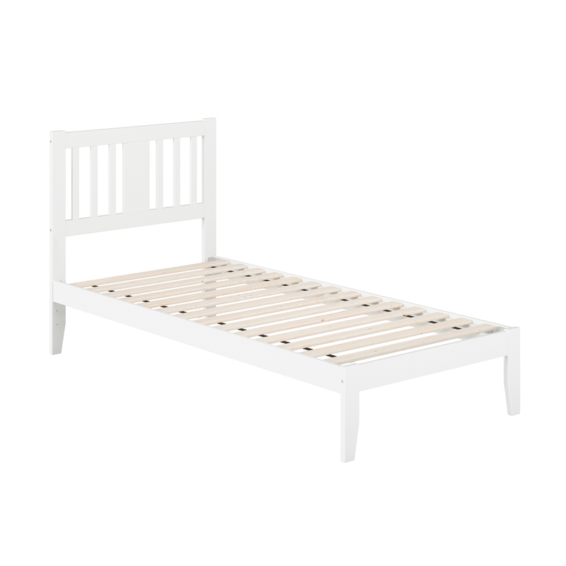 AFI Tahoe Twin XL Solid Wood Spindle Platform Bed in White