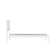 AFI Tahoe Twin Spindle Solid Wood Platform Bed in White