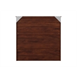 Southampton Twin XL Wood Murphy Bed Chest w Mattress and Built-in Charger Walnut