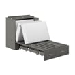 Southampton Twin XL Wood Murphy Bed Chest w/ Mattress & Built-in Charger in Gray