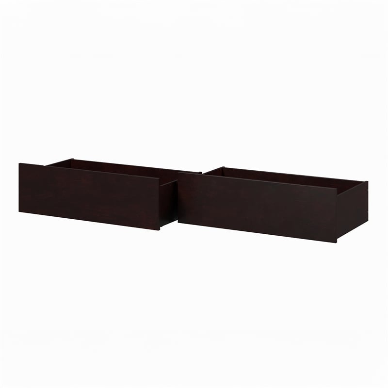AFI Urban Twin Full Solid Wood Bed Drawers in Espresso (Set of 2)