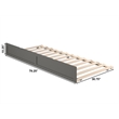 AFI Twin XL Contemporary Solid Wood Contemporary Trundle in Gray