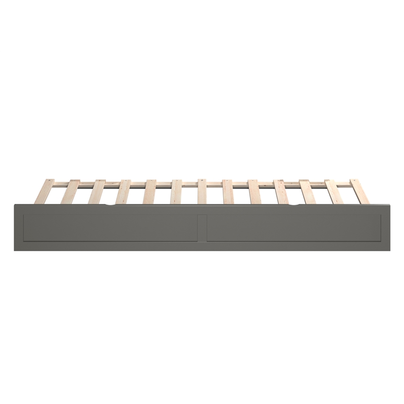 AFI Twin XL Contemporary Solid Wood Contemporary Trundle in Gray