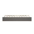 AFI Contemporary Solid Wood Twin Sized Panel Trundle in Gray