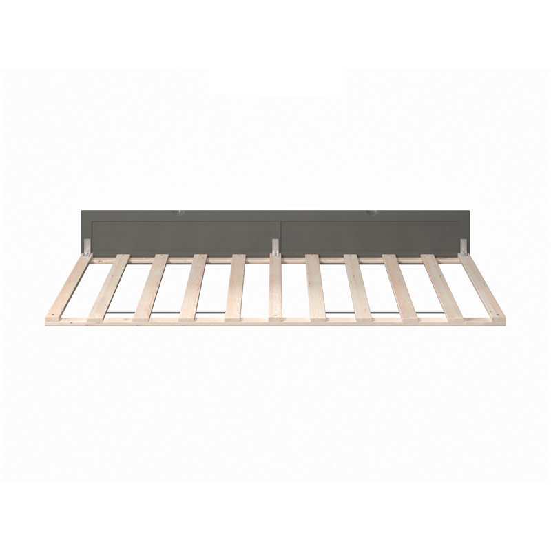 AFI Contemporary Solid Wood Twin Sized Panel Trundle in Gray