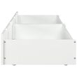 AFI Twin/Full Solid Wood Transitional Bed Drawers in White (Set of 2)