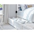 AFI Twin/Full Solid Wood Transitional Bed Drawers in White (Set of 2)