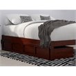 AFI Twin-Full Solid Wood Bed Drawer in Antique Walnut (Set of 2)