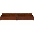 AFI Twin-Full Solid Wood Bed Drawer in Antique Walnut (Set of 2)