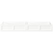 AFI Twin XL-Queen-King Solid Wood Bed Drawer in White (Set of 2)