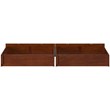 AFI Twin XL-Queen-King Solid Wood Bed Drawer in Walnut (Set of 2)