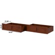 AFI Twin XL-Queen-King Solid Wood Bed Drawer in Walnut (Set of 2)