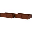 AFI Twin XL-Queen-King Solid Wood Bed Drawer in Walnut (Set of 2)