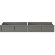 AFI Twin XL-Queen-King Solid Wood Bed Drawer in Gray (Set of 2)